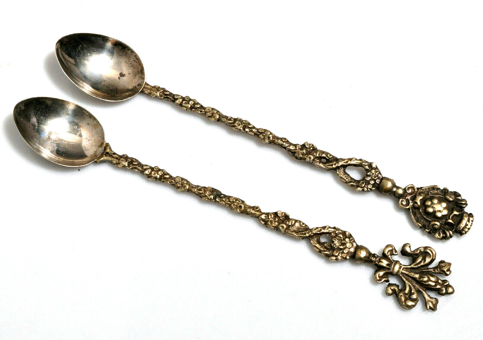 VINTAGE ITALIAN MONTAGNANI STYLE LONG SPOONS SET OF TWO