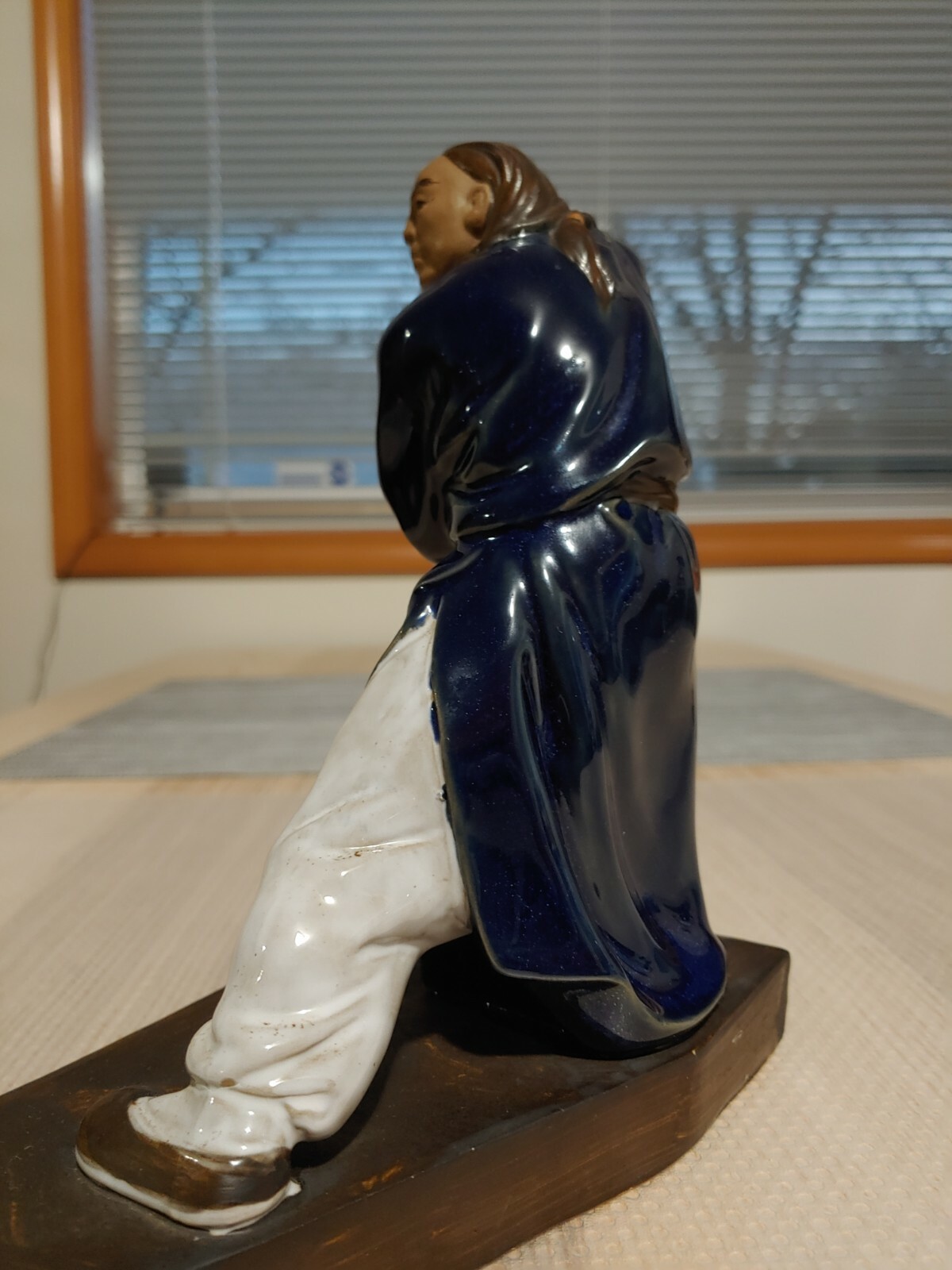 石湾陶刘桂乐大师作品 南拳王 Antique Chinese Shiwan Pottery Master Kongfu King Statue Figurine