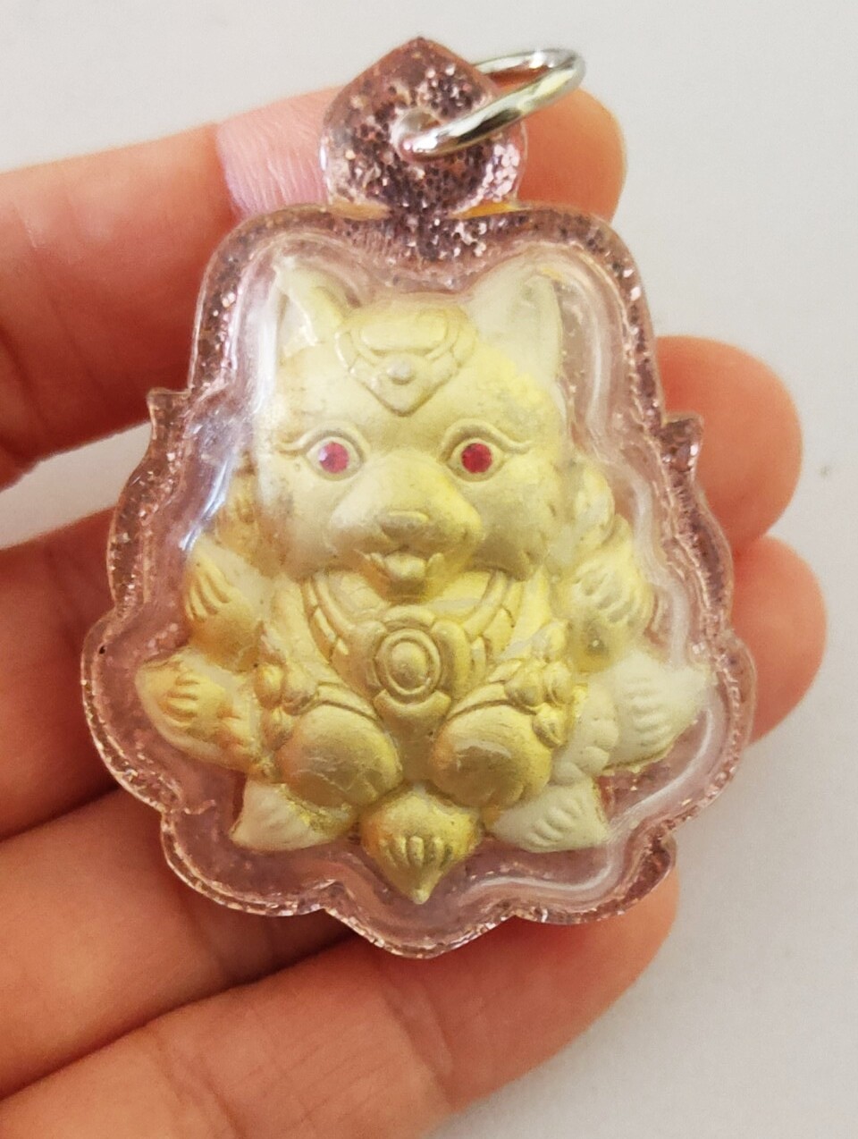 Amulet Charm Pendant Fox Lady 9 Tails Relationsh Money Fortune Luck Business