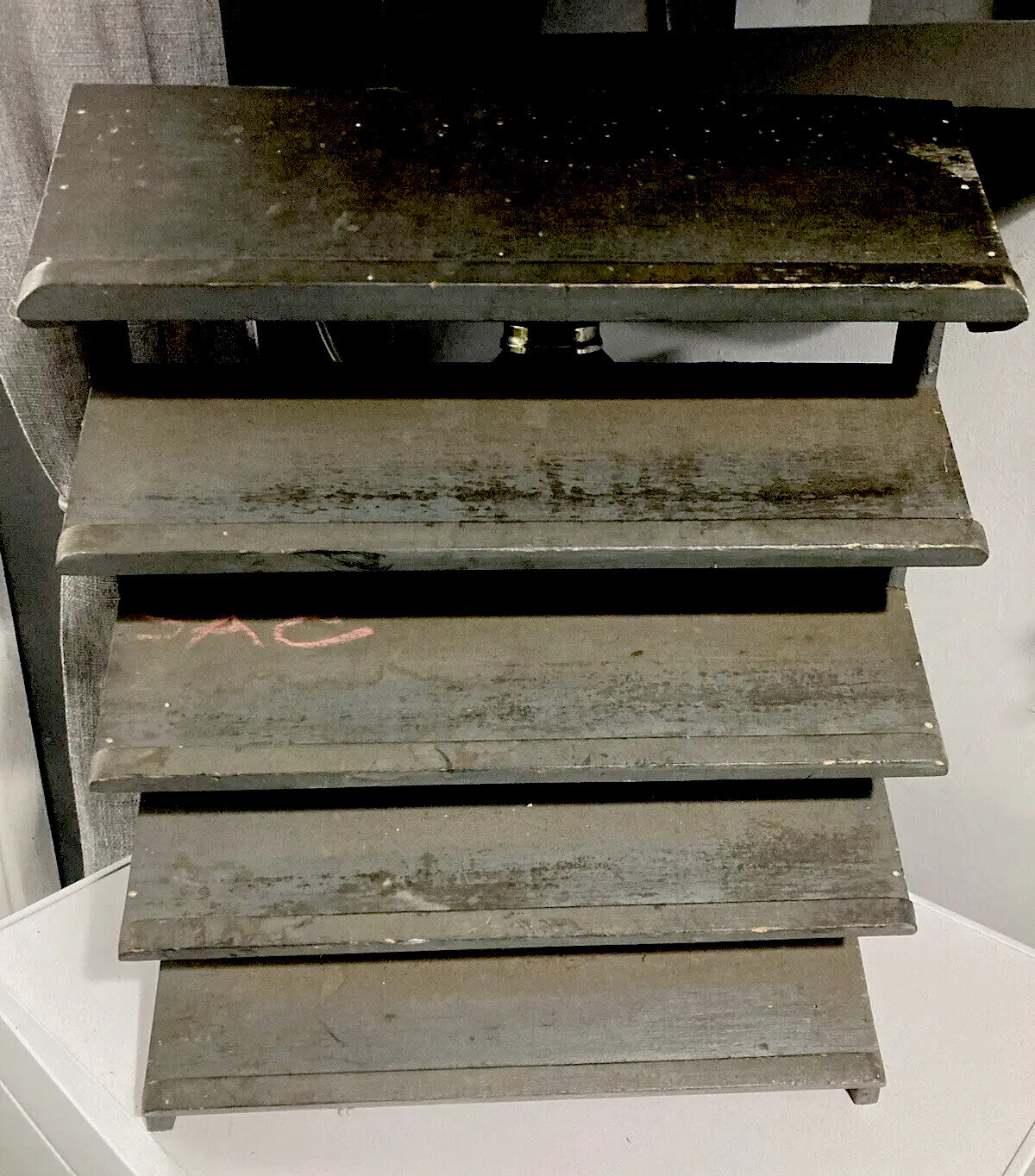 Antique Scratchbuilt Printers Type Setting Stand 21”x 16” X 7” Approx