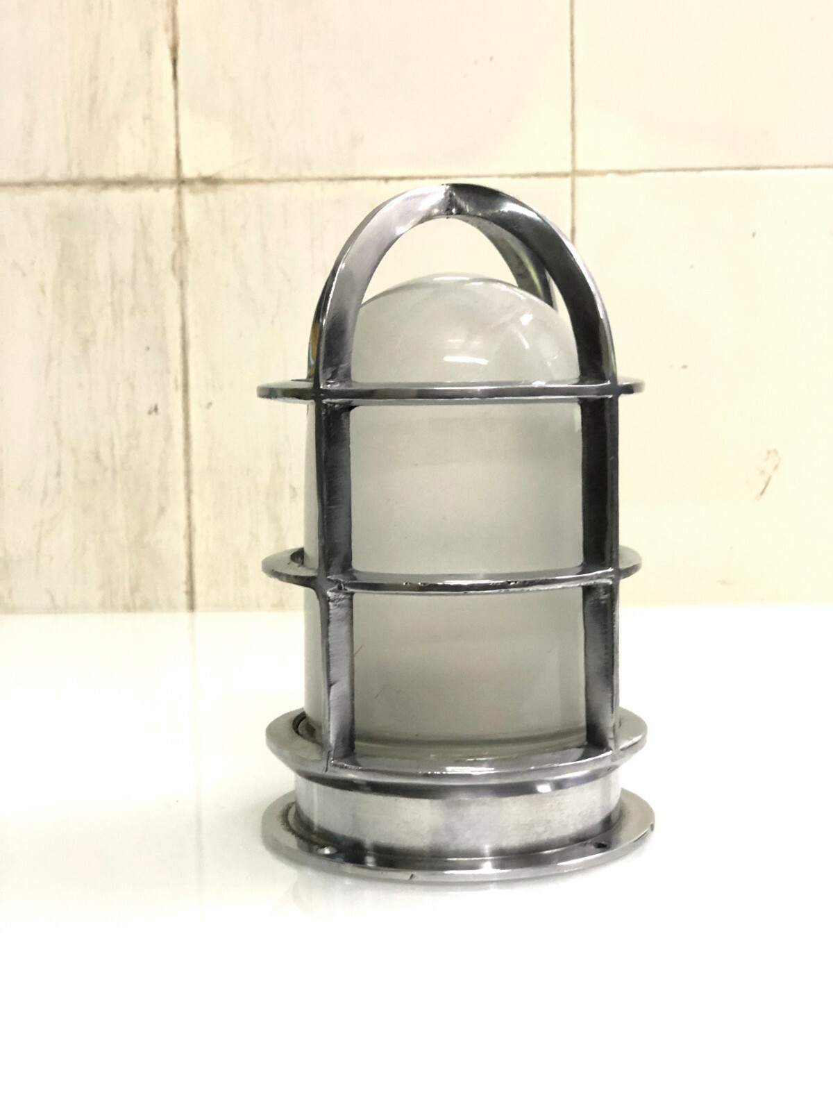 NAUTICAL VINTAGE STYLE POST MOUNTED BULKHEAD LIGHT MADE OF ALUMINIUM NEW