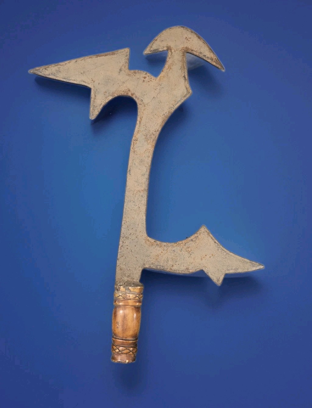 Antique CONGO STEEL African knife Prestige Sword Ngulu Ngombe Axe