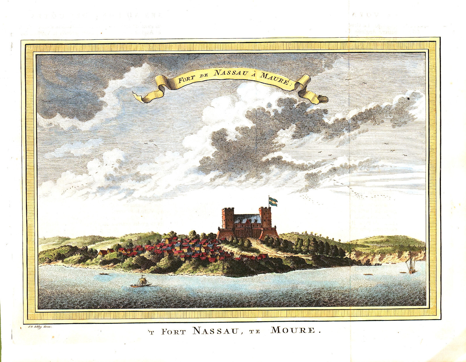 MOREE GHANA ” Fort Nassau te Moure” 1760 J. van der Schley