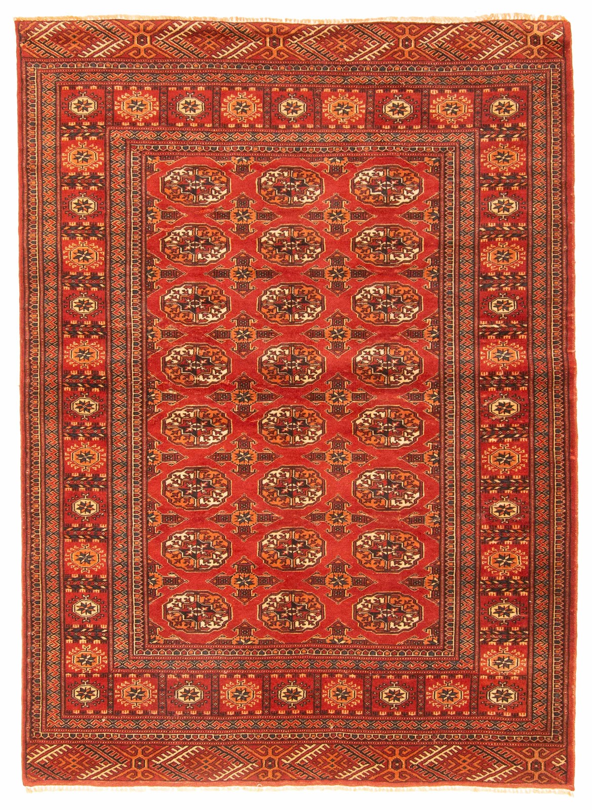 Traditional Vintage Hand-Knotted Area Rug 4’6″ x 6’2″ Oriental Wool Carpet