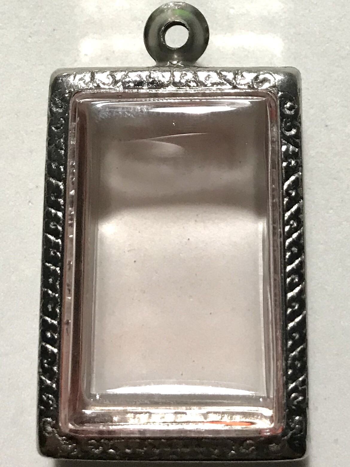 STAINLESS STEEL CASE/CASING AMULET PHRA LP THAI BUDDHA PENDANT C368 h3.9 w2.6 cm