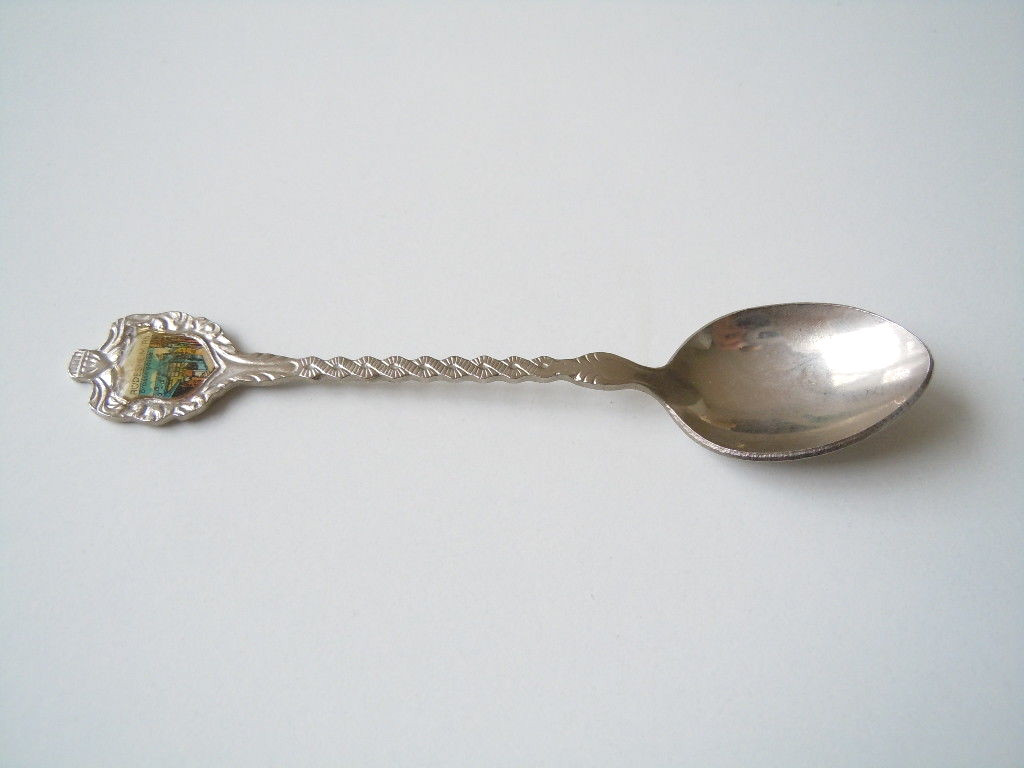 Souvenir Spoon Collector Spoon Rüdesheim Coat Of Arms 14.1 G/11.5 X 2.4 Cm