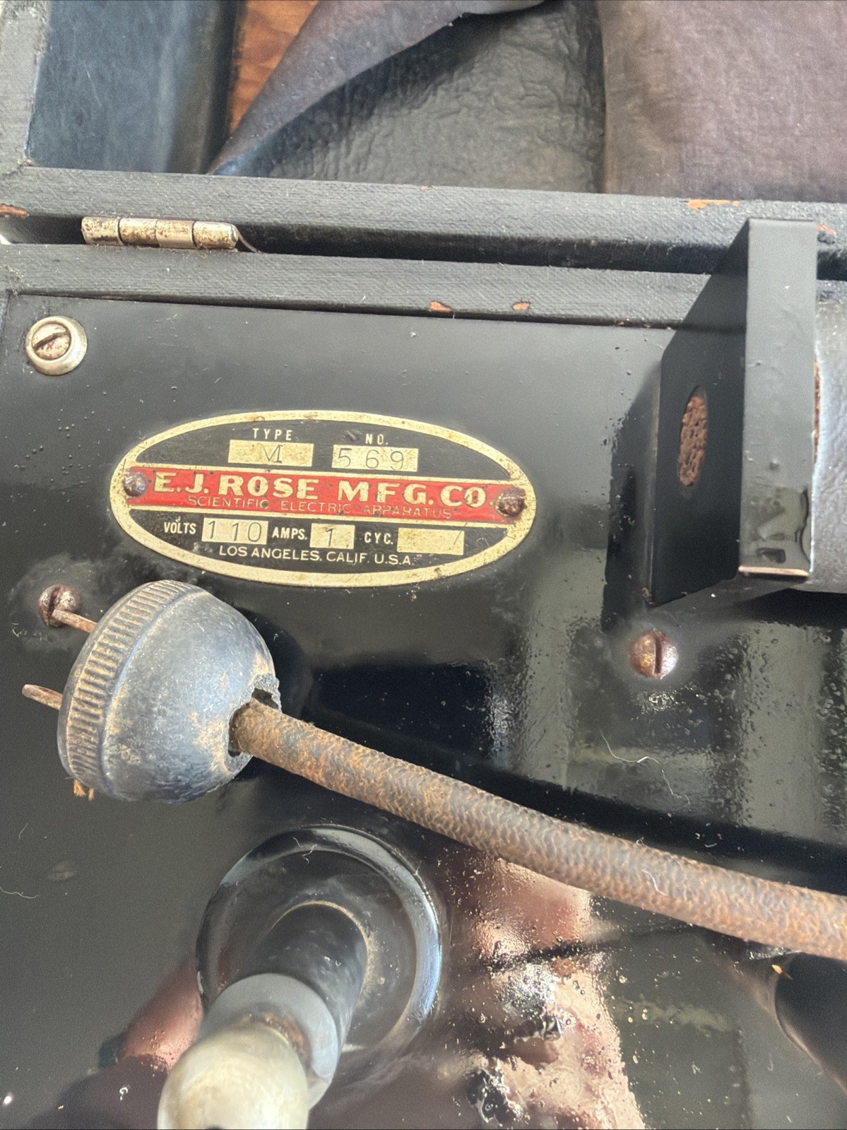 Electrotherapy Quack Medical Device E.J Rose MFG Co