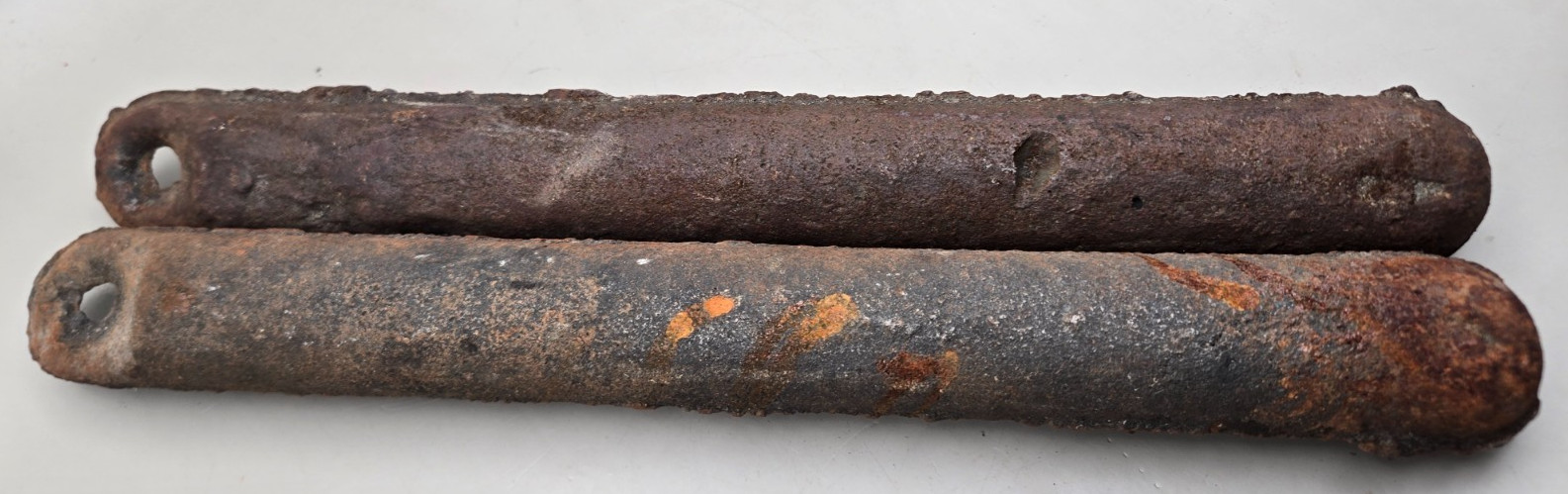 Cast Iron Window Sash Weights Antique Vintage of 2 @ 6 pounds