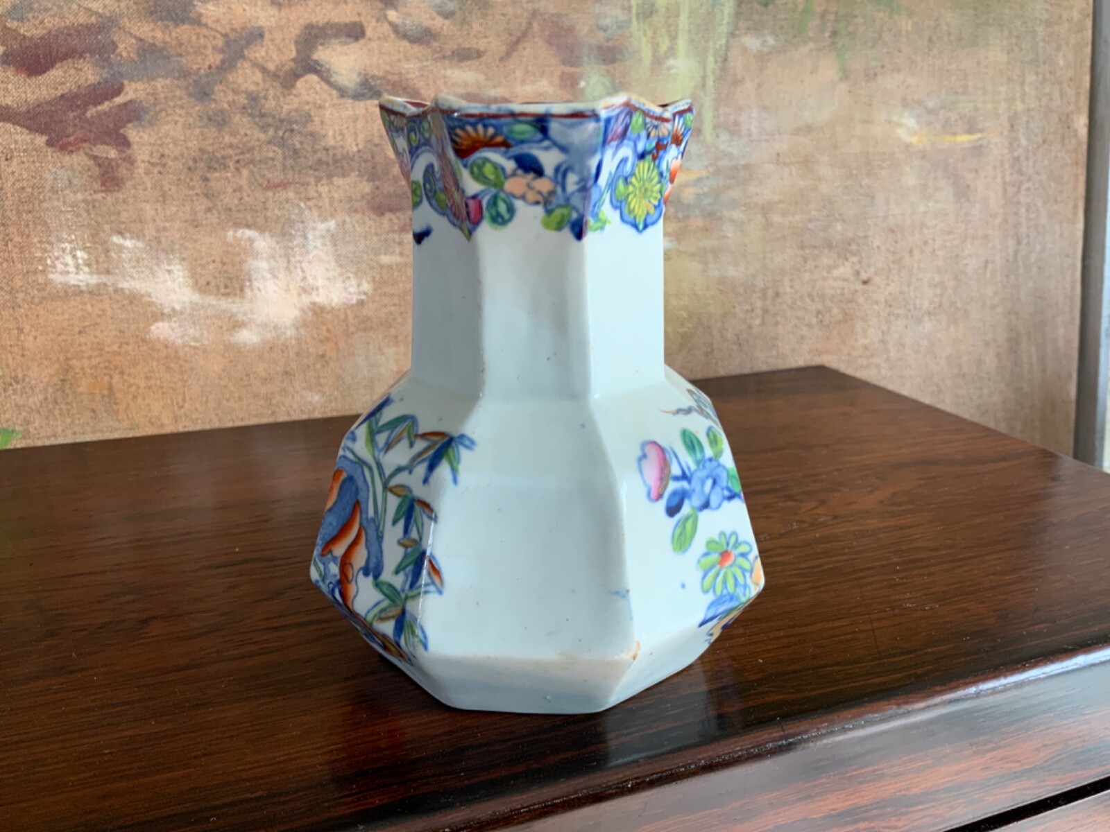 English Small Victorian Mason’s Ironstone Creamer Pitcher Circa 1860