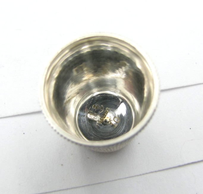 Size10 Stern Anchor Mark Sterling Silver Thimble No Holes-Dents Vintage Antique