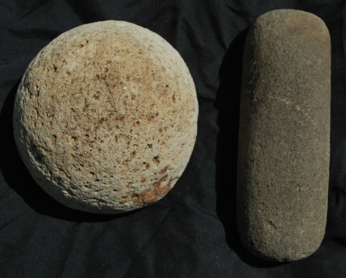 STONE MORTAR & PESTLE – ARTIFACT – Museum Quality