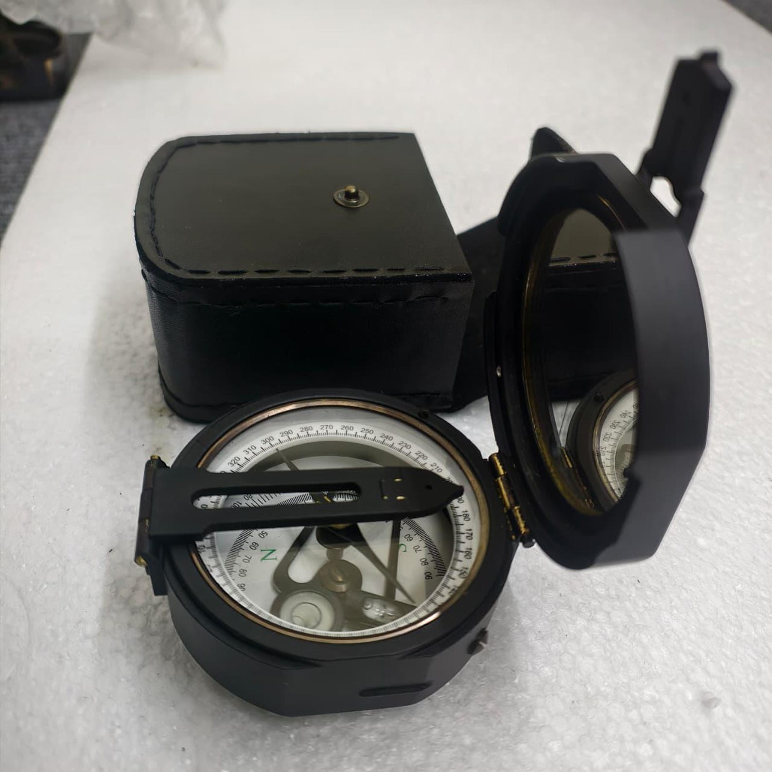 Classic Brunton Survey Compass – Metal Navigation Instrument – Vintage Scientifi
