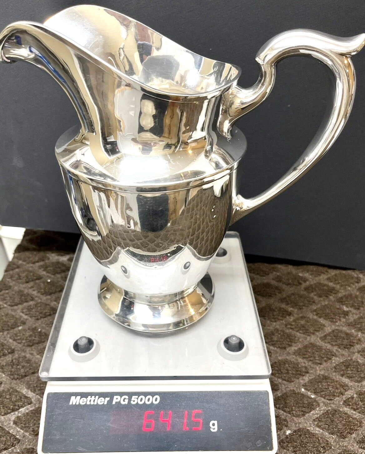 Schofield Co. Sterling Silver Pitcher 641.5 Grams Monogrammed 8″ Tall