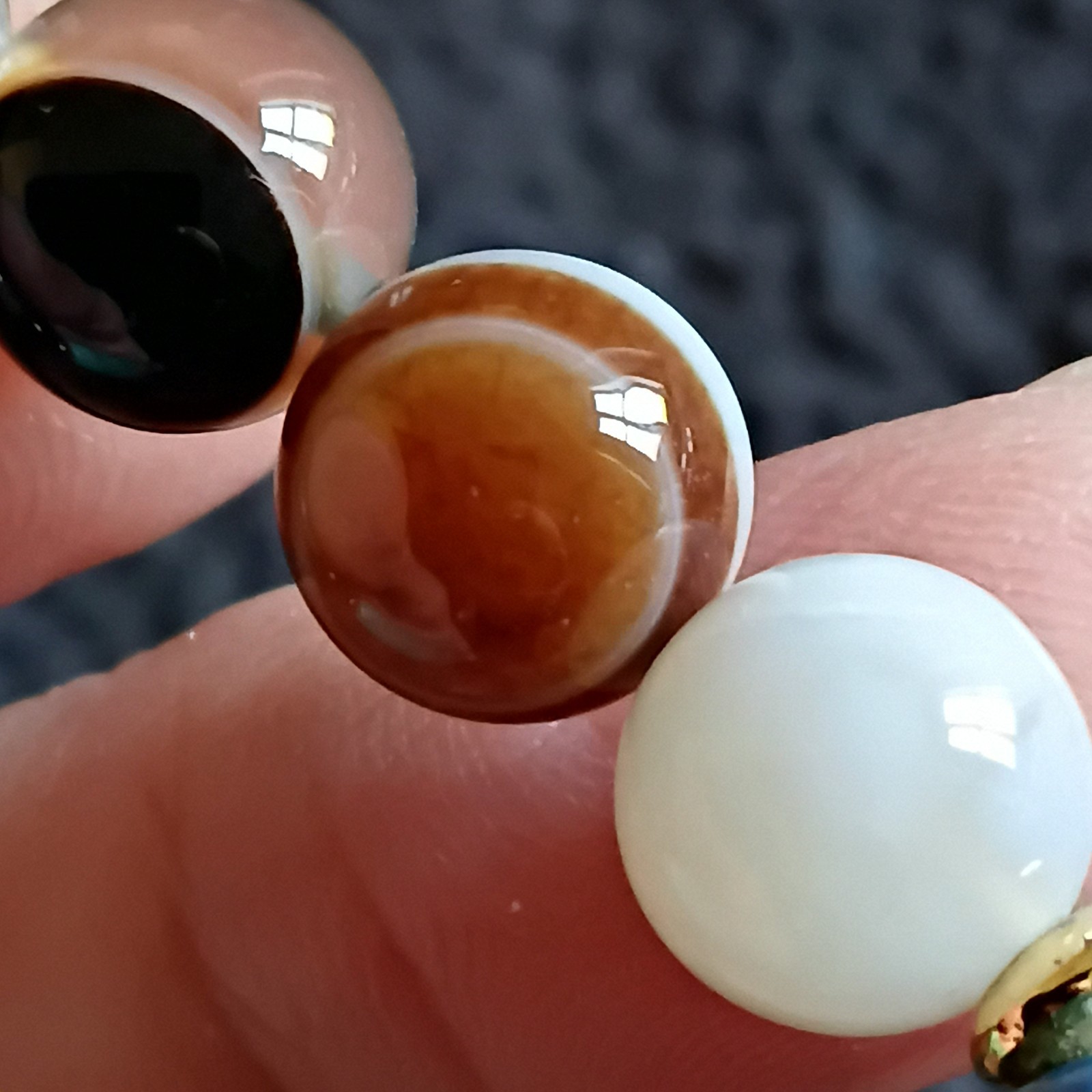 Tibetan Natural Agate Chung Dzi Bead Bracelet