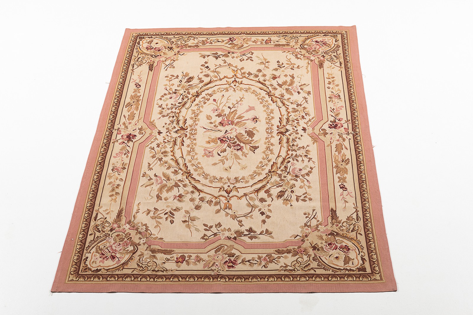 Classic Floral French Style Drawing Aubusson 279×183 CM (Galleria Farah1970)