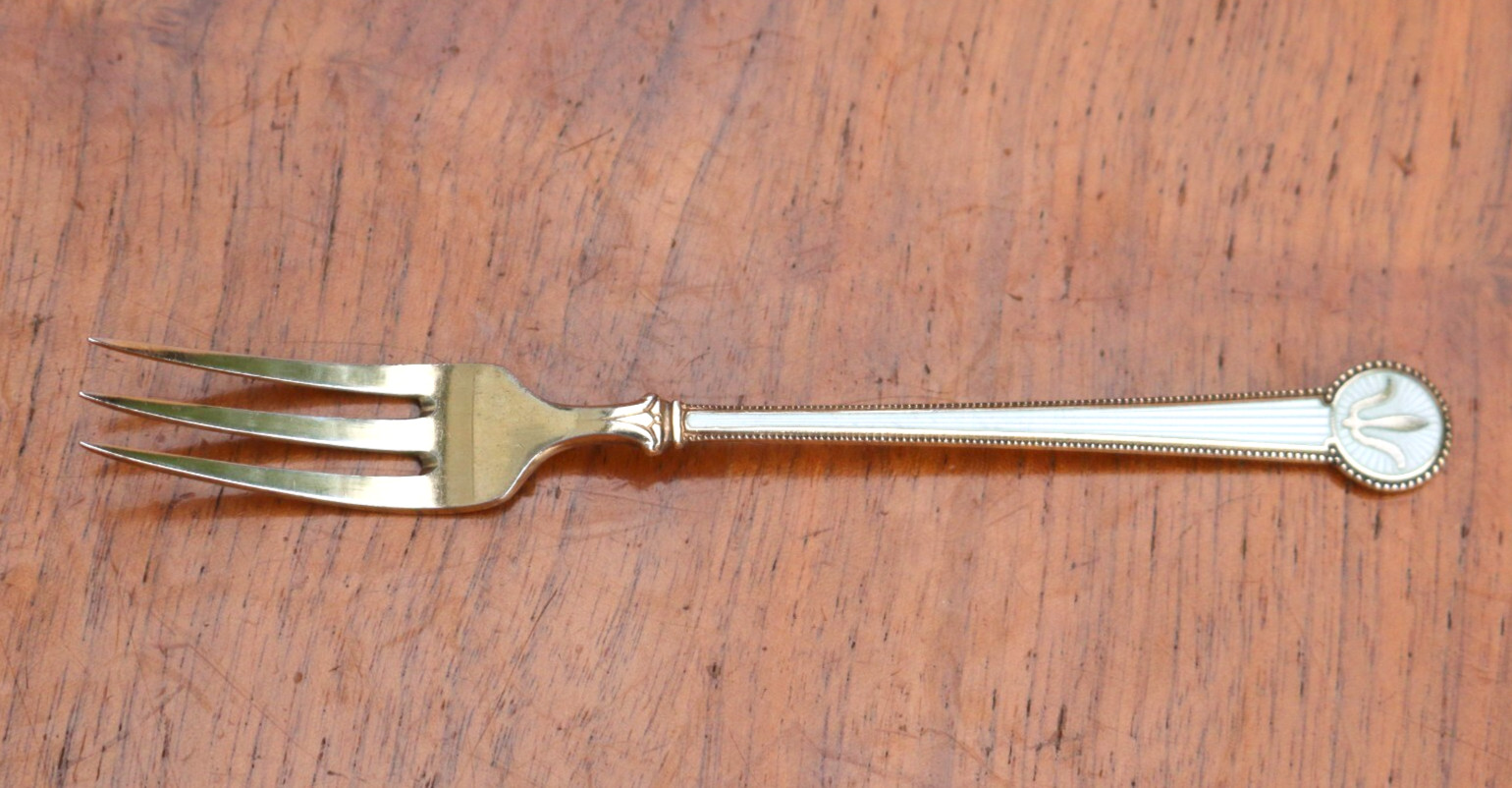 DAVID ANDERSEN Norway Sterling Silver Fork 5-3/8”
