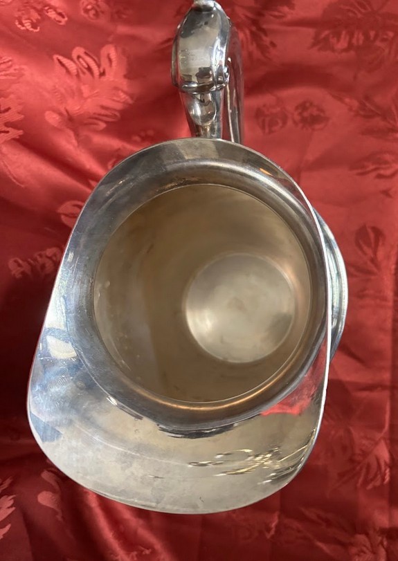 Vintage C.D. Peacock Cresent Silverware Silverplate Pitcher 3155