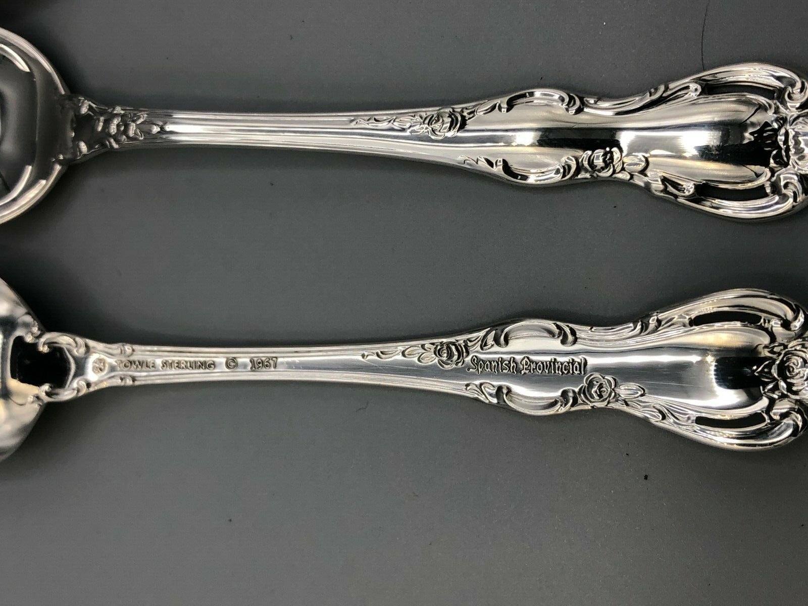Spanish Provincial by Towle Sterling Silver set of 8 Ice Cream Forks 5 7/8″