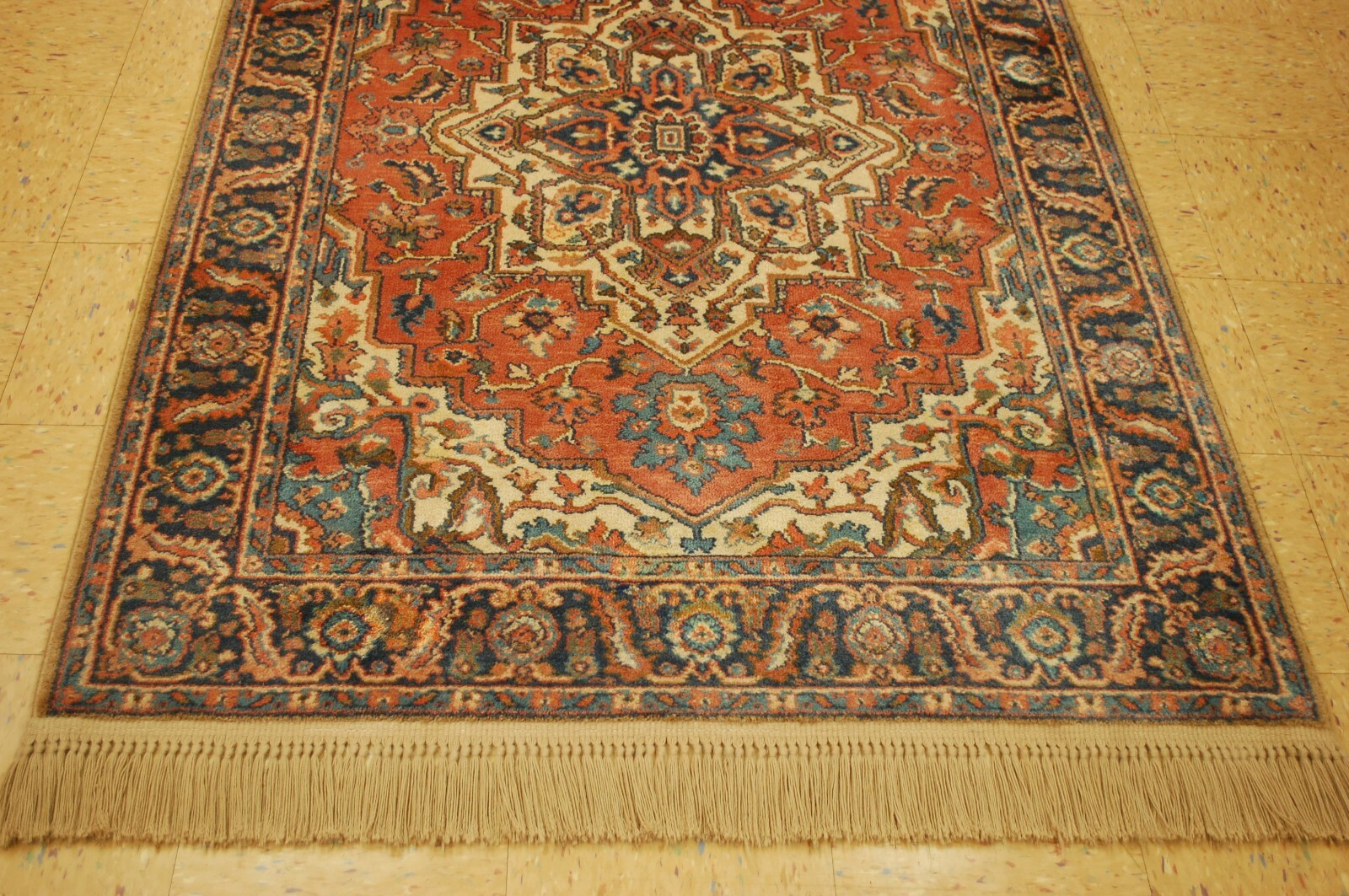 MINT AUTHENTIC AMERICAN KARASTAN ANTIQUE SERAPI PATTERN#744 RUG CARPET 4’3″ X 6′