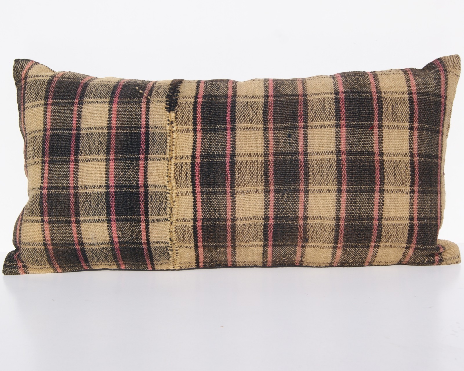 TURKISH 24″x12″ KILIM PILLOW WOOL RECTANGLE HANDWOVEN ANATOLIAN AREA RUGS 30+