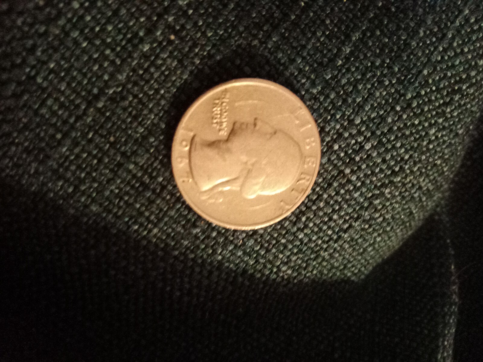 1967 Liberty Washington Quarter Dollar US Collectors Coin No Mint Mark VERY RARE