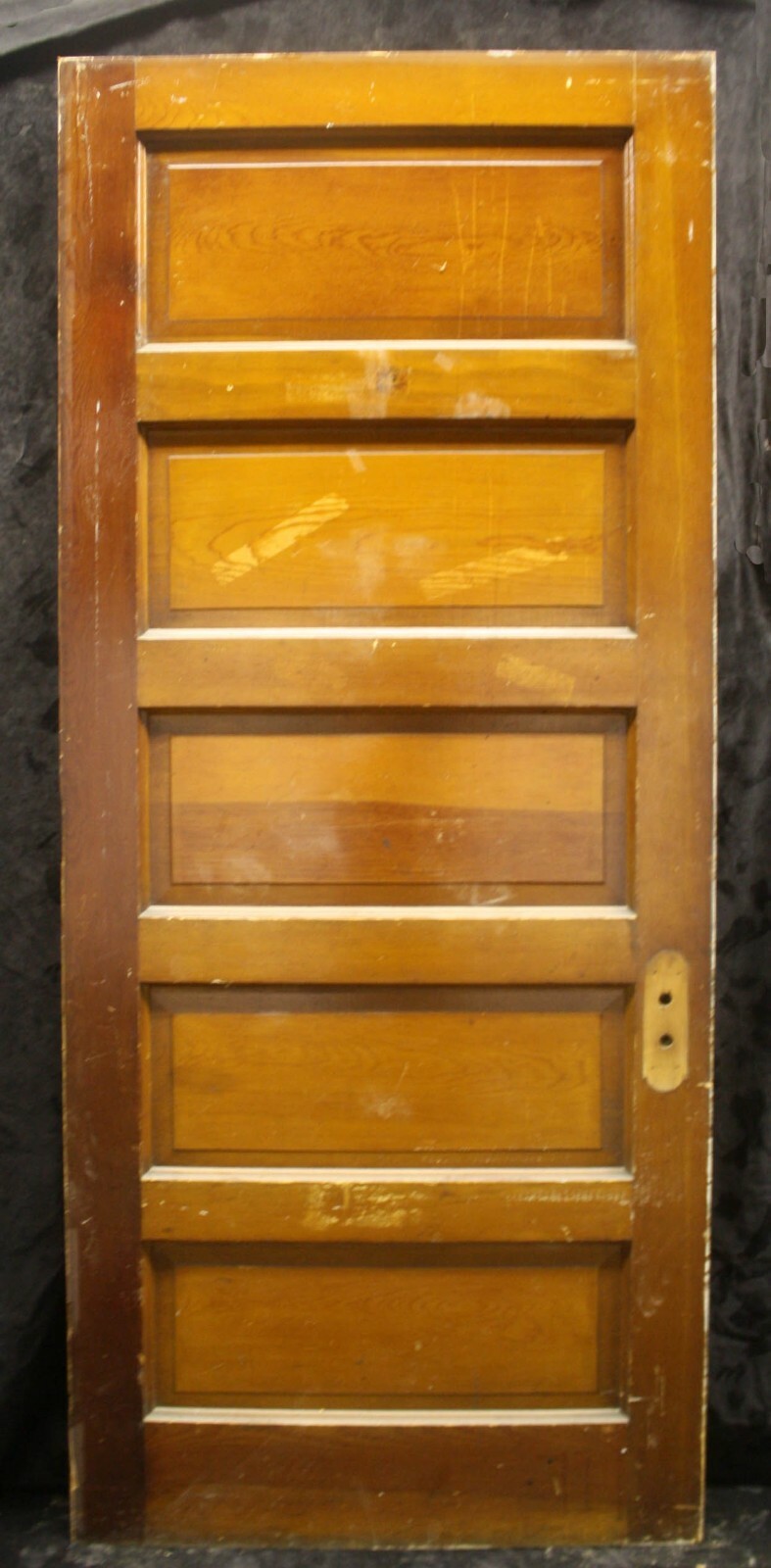 33.5x83x1.75 Antique Vintage Old Reclaimed Interior SOLID Wood Wooden Door Panel