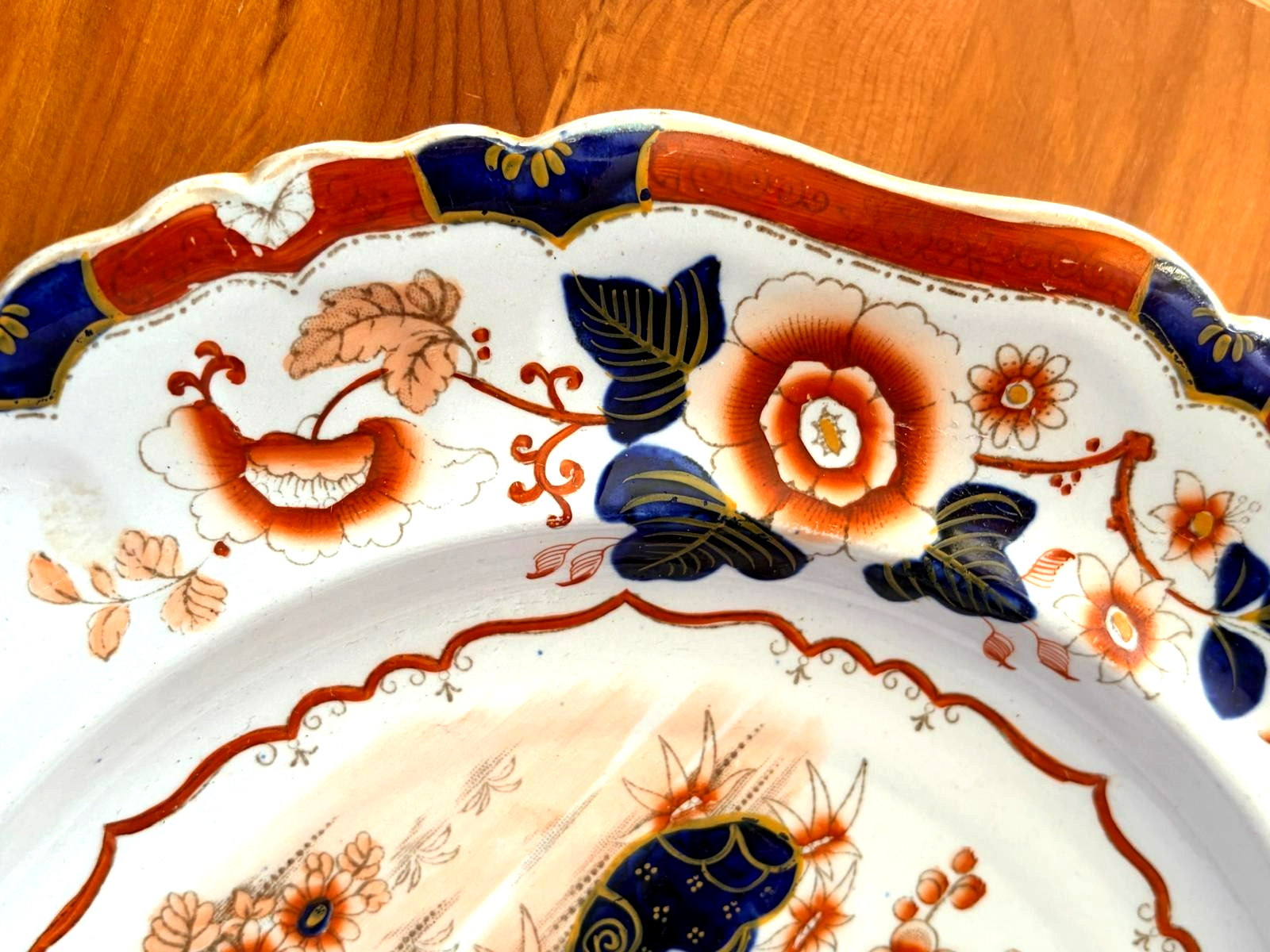 Antique Hicks Meigh & Johnson Ironstone Plate Rocks & Birds Pattern 125 – c 1830