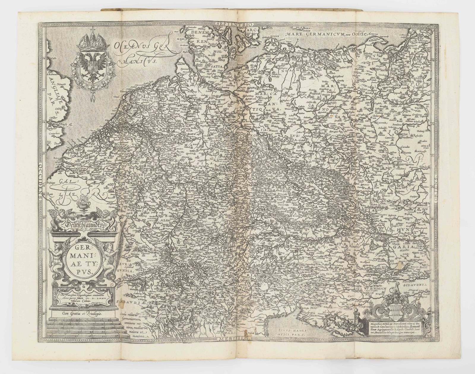 c. 1600 Unique Ortelius & Hogenberg Atlas Factice / Composite Atlas