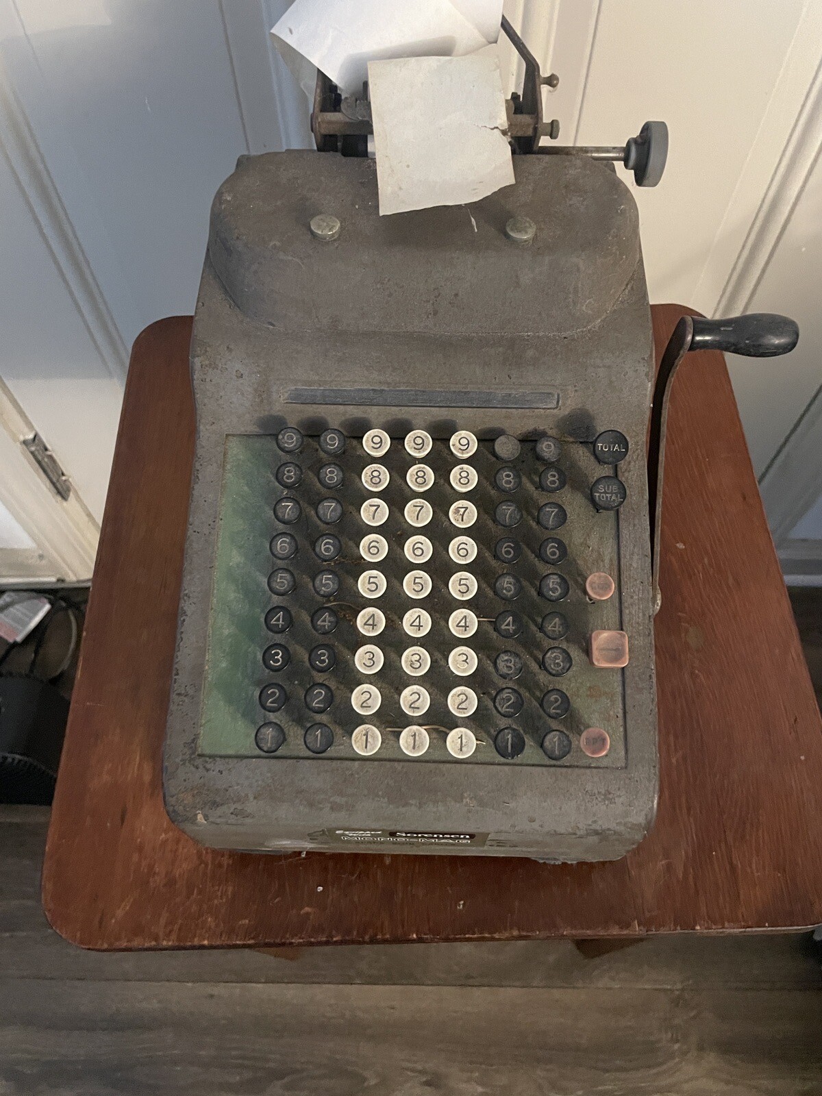 Vintage RC Allen Figuring Machine Adding Subtracting Calculator