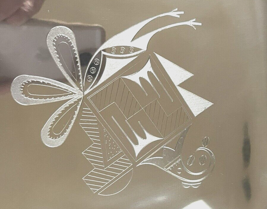 Nambe Serving Plate Platter 9″ 555A Square Rounded Corner Collectible artistic