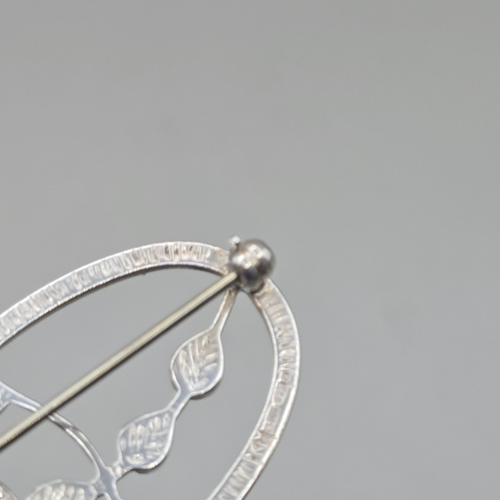 Sterling Silver Glasgow Rose Brooch – Carrick Jewellery CJL Mackintosh Style Pin