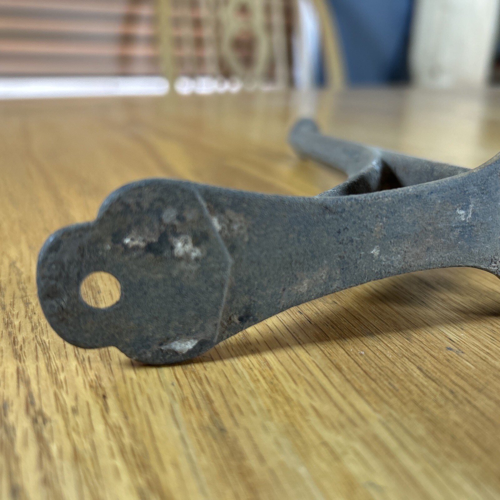 Antique Iron Coat Hook Wall Bracket Hat Rack Welded Cast Rustic Farm Cabin Decor