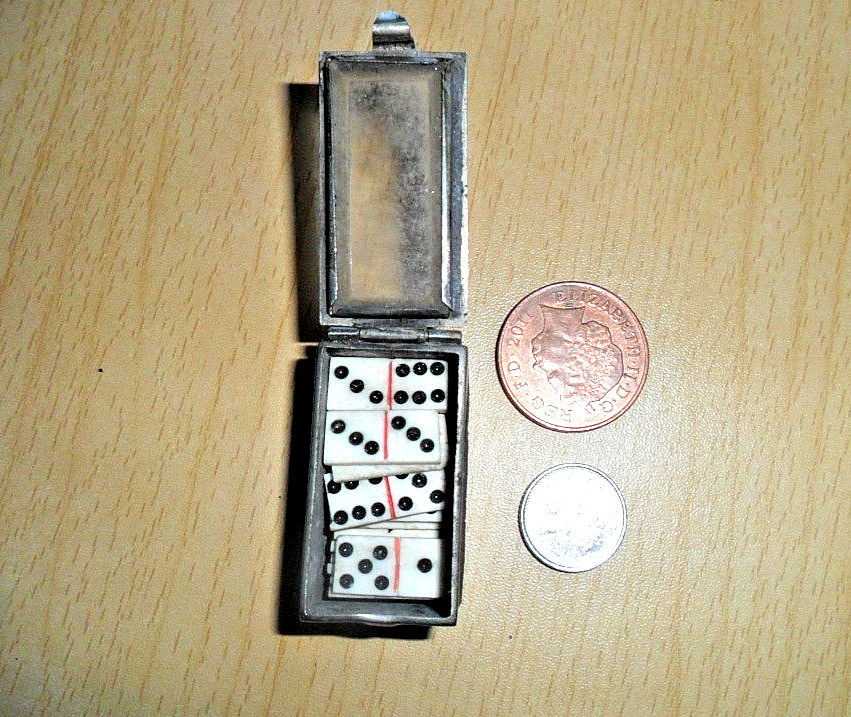 Napoleonic Prisoner of War 1803/15 Miniatur Bone Dominoes Full Set 28 George 111