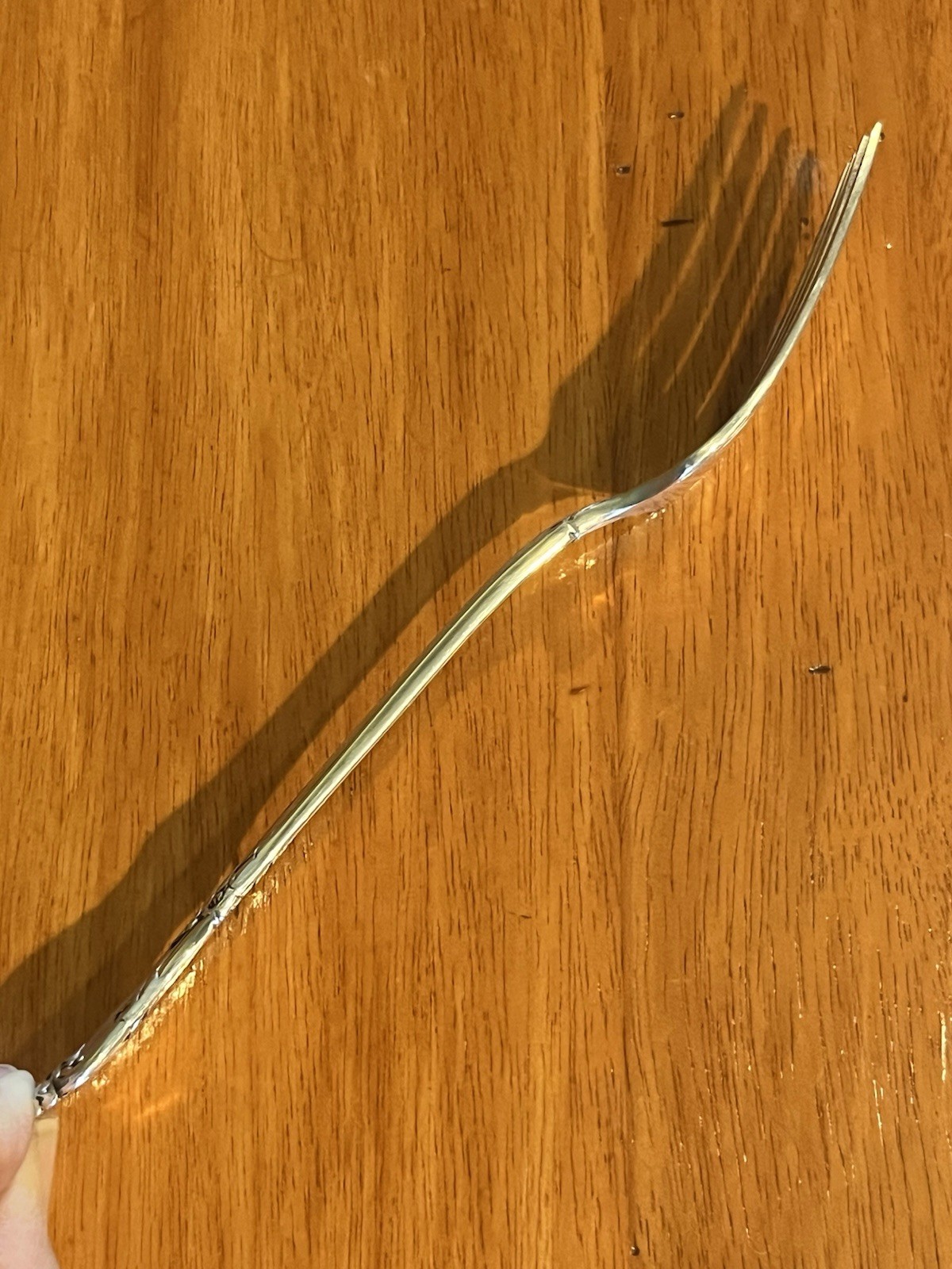 ONEIDA ~ AFTERGLOW ~ STERLING SILVER 6-1/2” SALAD FORK NO MONOGRAM .925 ~ 36g