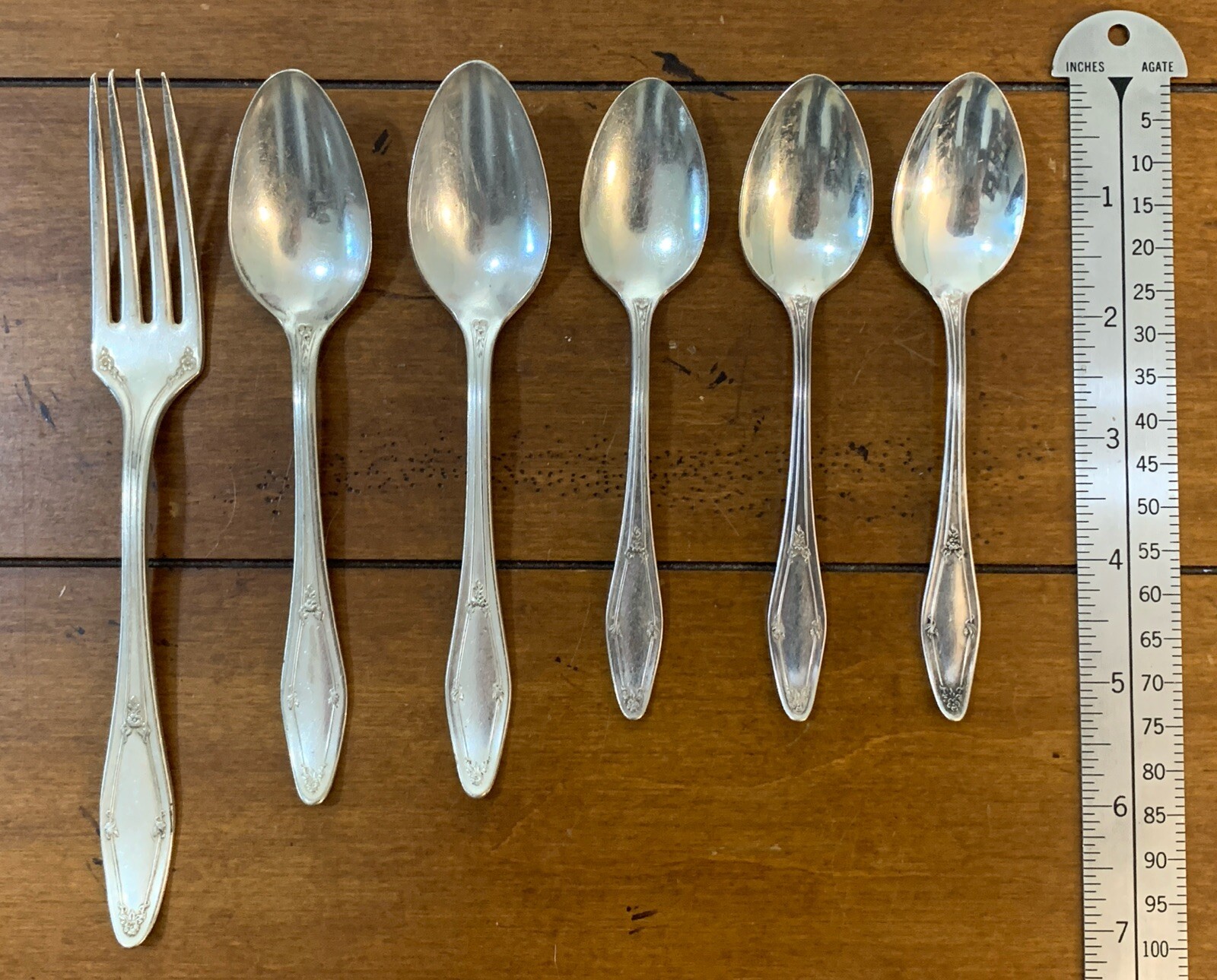 Holmes & Edwards silver plated flatware mixed lot 6pcs