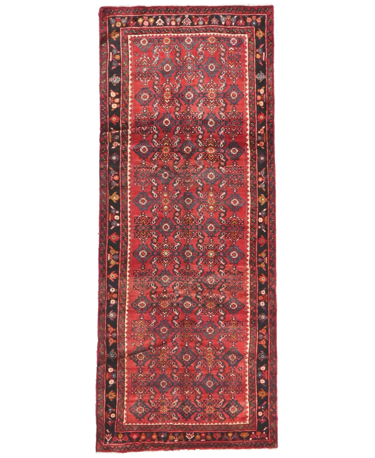 Tribal Oriental Runner Rug Allover Floral Style Carpet Hallway Décor 4X9 ft