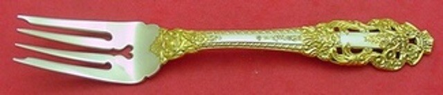 Crown Baroque Gold by Gorham Sterling Silver Salad Fork 6 3/4″ Flatware