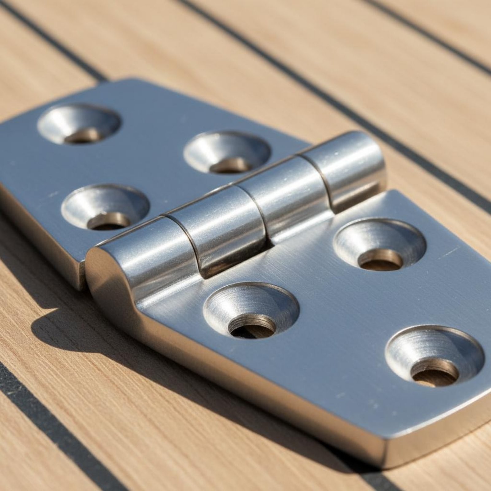 3 Set Boat Hinge Set Polished Surface Seafaring Cover Hinge Easy Installation