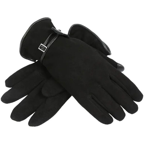 Women’s Genuine Leather Winter Gloves – Touchscreen Deerskin Suede
