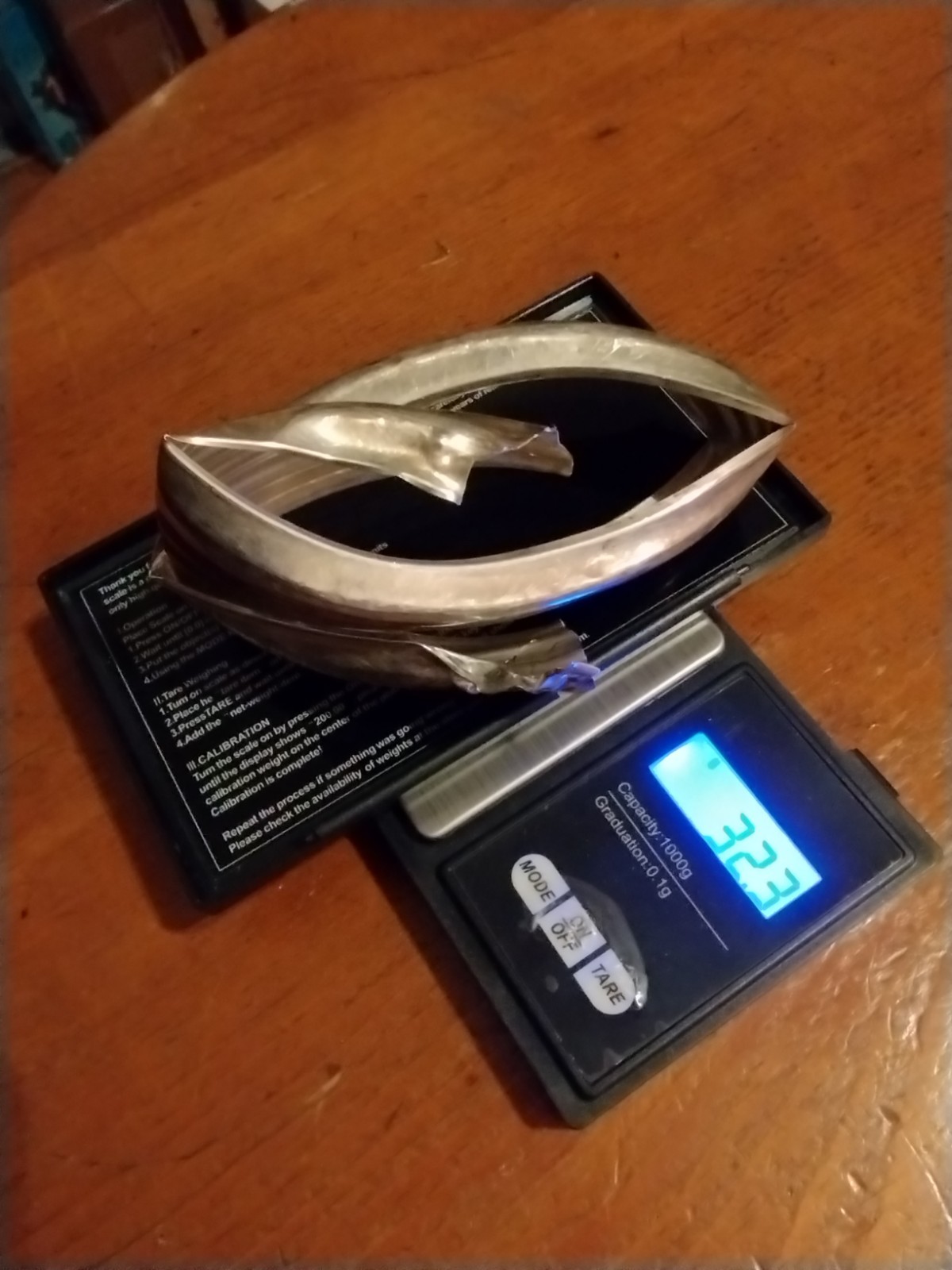 (32 GRAMS) SCRAP STERLING SILVER LOT / MARKED PIECE OF STERLING