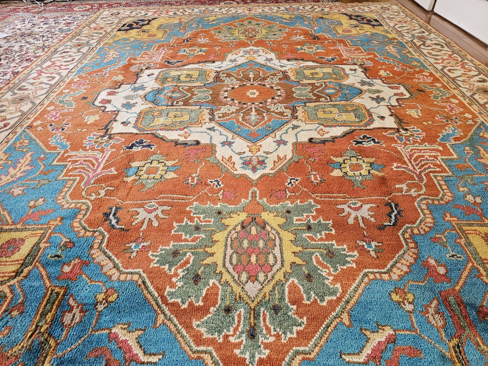 9 x 12 SUPER QUALITY INDO HERIZ SERAPI KAZAK HERIZ RUG TURKISH USHAK CAUCASIAN