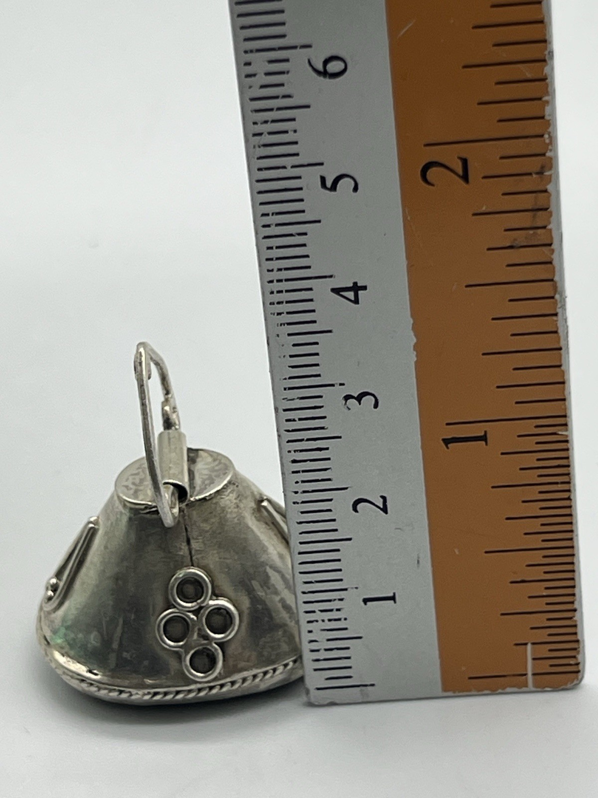 Ancient Eastern Agate Seal Hand Made Silver Signet Stamp Pegasus Intaglio Carved
