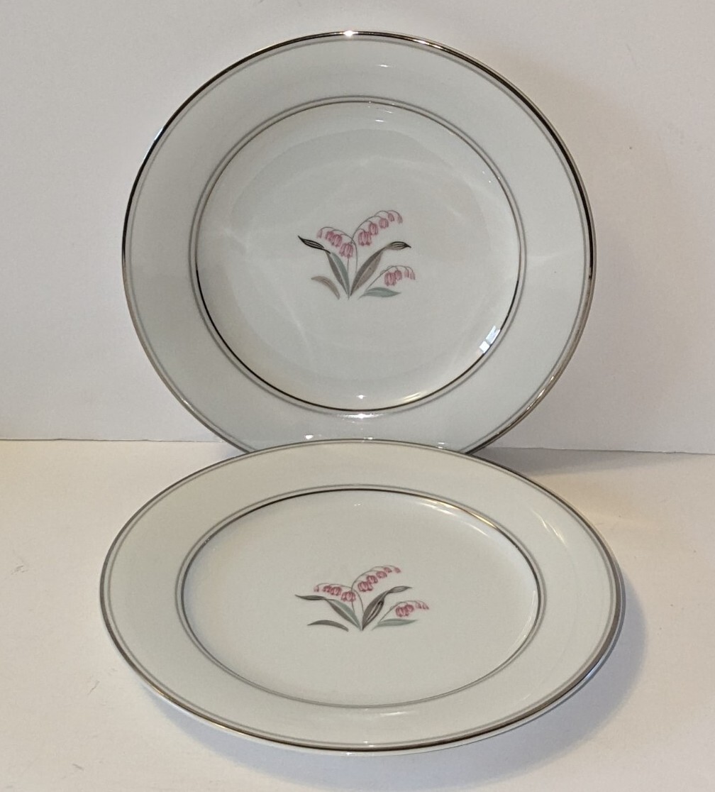 NORITAKE SALAD PLATES (2) CREST PATTERN #5421 Replacement (Multiple Available)