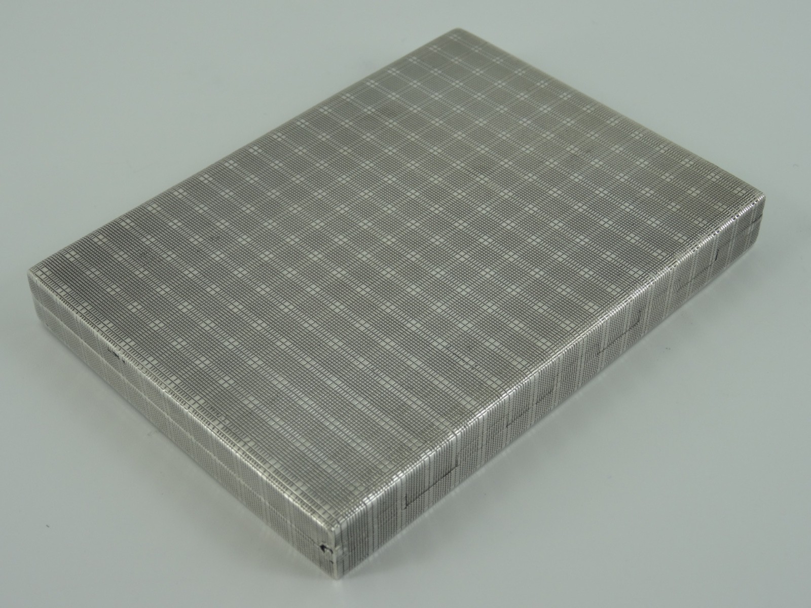 SOLID STERLING SILVER SPLENDID GEORGE VI CIGARETTE CASE BIRMINGHAM 1938 113G