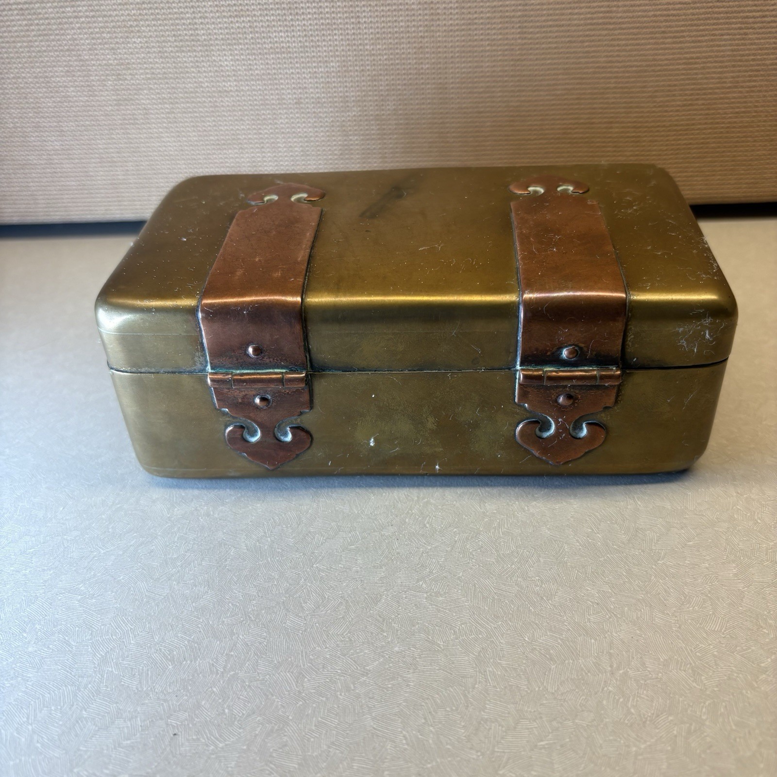 Vintage Chinese Brass and Copper Box