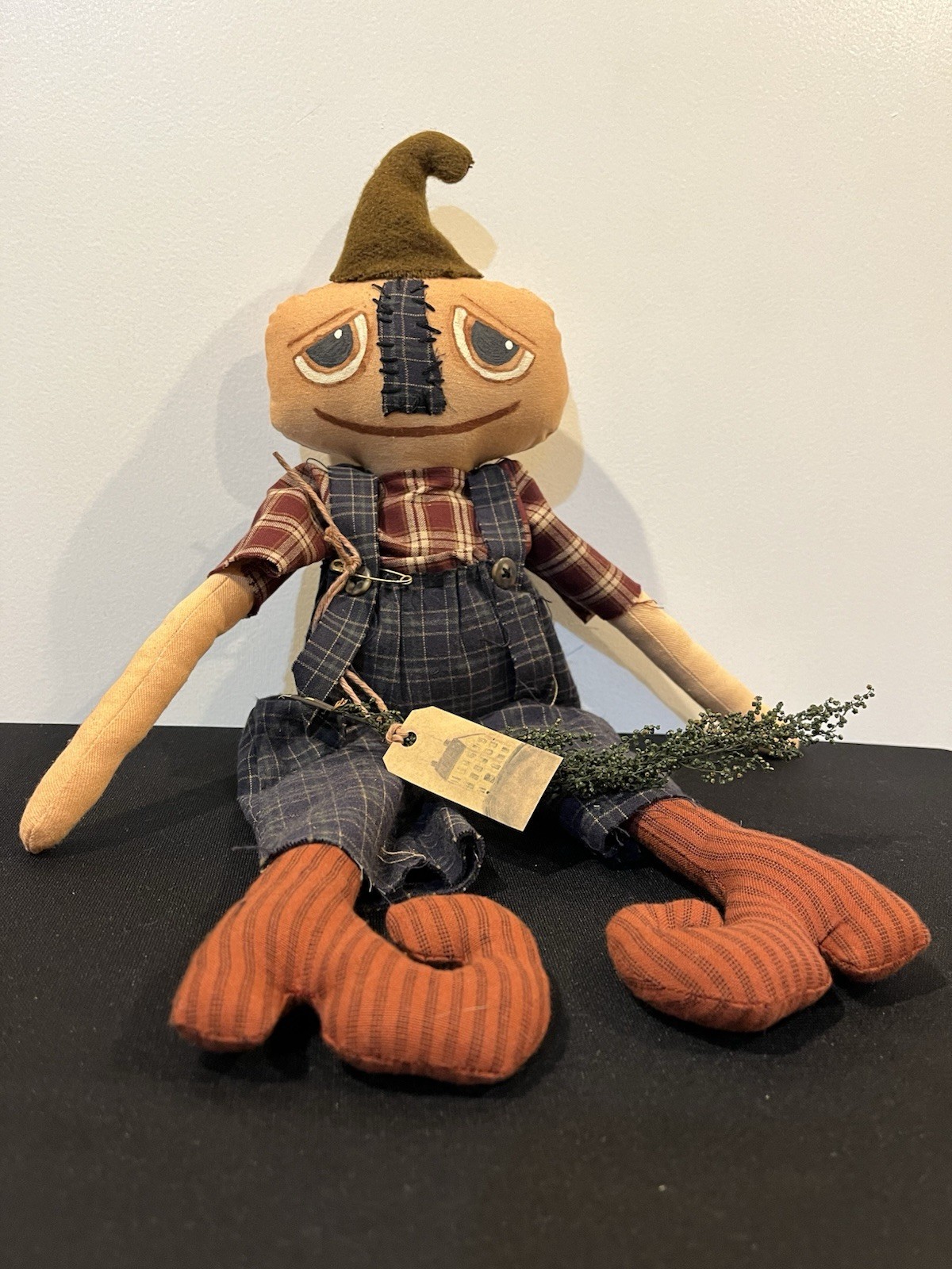 Primitive Folk Art Pumpkin Doll – 18 Inches