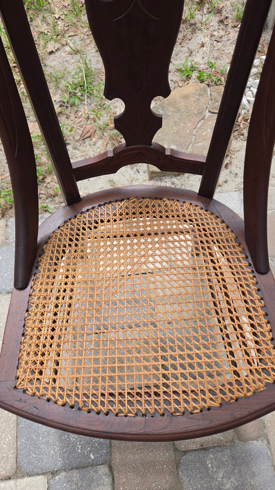 19th Century Antique Victorian Mahogany Cane Seat Chair– Circa 1900–1915