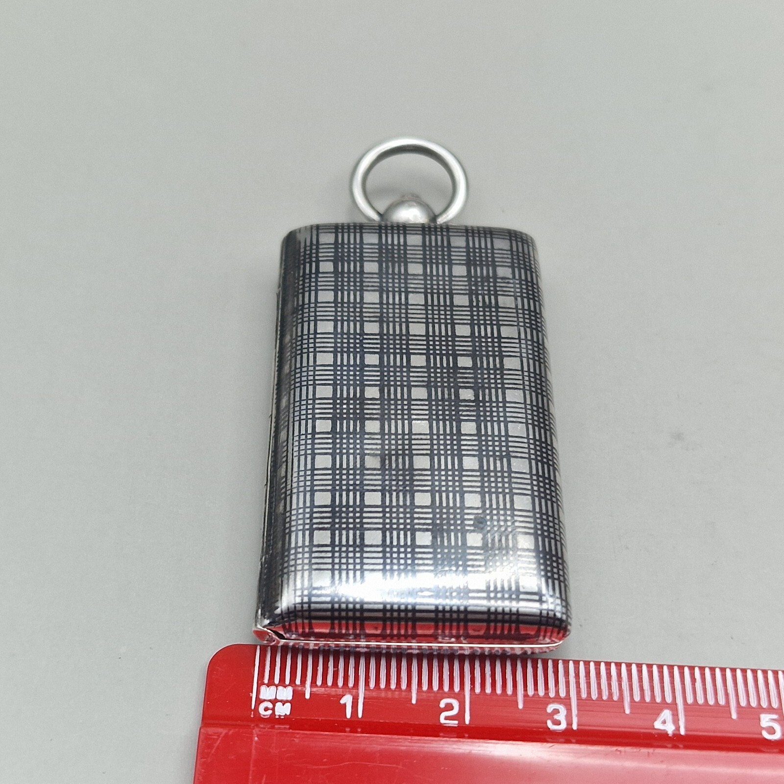 Antique Solid Silver and Niello Double Sovereign Case French Weevil Import Marks