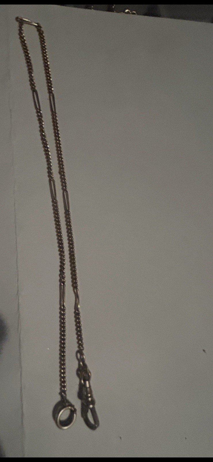 vintage bates & Bacon 1/10 14k Gf Chain Pocket Watch 14”L 5.19 Grams
