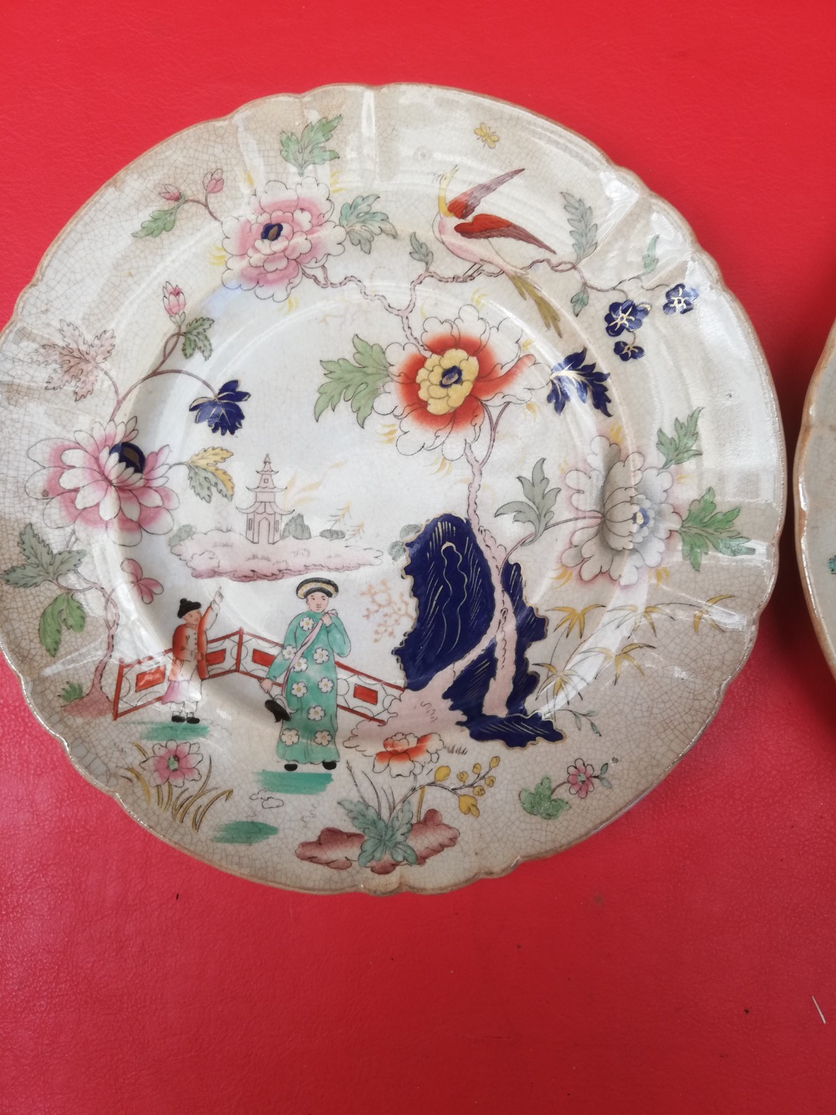 2 x Antique Earthenware Plates